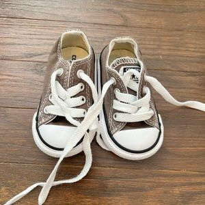 Gray Infant Converse! Never worn outside!